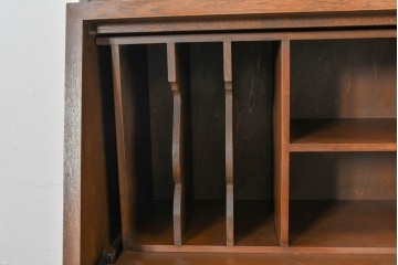 中古　美品!!　永田良介商店製　クラシカルな雰囲気を醸しだすライティングビューロー　定価約54万円相当　(R-085226)