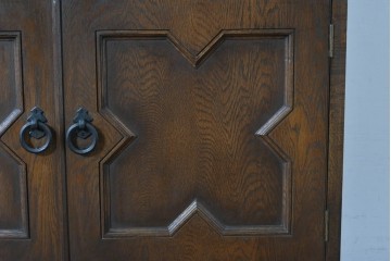 中古　美品!!　永田良介商店製　クラシカルな雰囲気を醸しだすライティングビューロー　定価約54万円相当　(R-085226)