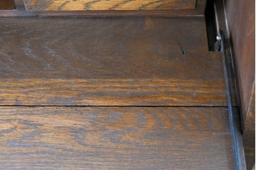 中古　美品!!　永田良介商店製　クラシカルな雰囲気を醸しだすライティングビューロー　定価約54万円相当　(R-085226)