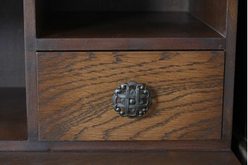 中古　美品!!　永田良介商店製　クラシカルな雰囲気を醸しだすライティングビューロー　定価約54万円相当　(R-085226)