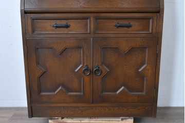 中古　美品!!　永田良介商店製　クラシカルな雰囲気を醸しだすライティングビューロー　定価約54万円相当　(R-085226)