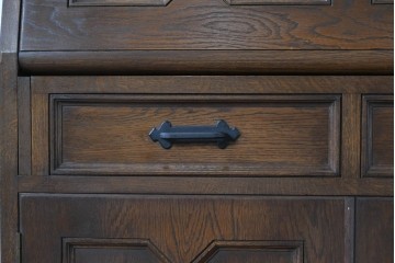 中古　美品!!　永田良介商店製　クラシカルな雰囲気を醸しだすライティングビューロー　定価約54万円相当　(R-085226)