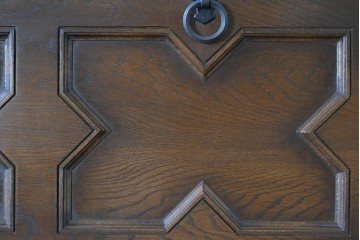 中古　美品!!　永田良介商店製　クラシカルな雰囲気を醸しだすライティングビューロー　定価約54万円相当　(R-085226)