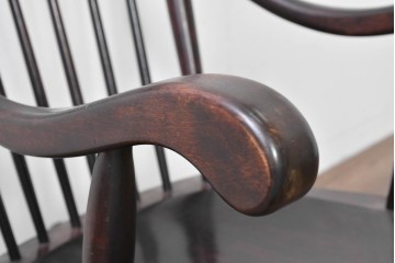 和製ヴィンテージ　希少モデル!!　松本民芸家具　51B型　美しい曲線が魅力のロッキングチェア　定価約18万1千円相当(R-085228)