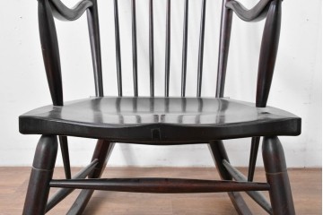 和製ヴィンテージ　希少モデル!!　松本民芸家具　51B型　美しい曲線が魅力のロッキングチェア　定価約18万1千円相当(R-085228)