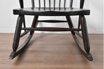 和製ヴィンテージ　希少モデル!!　松本民芸家具　51B型　美しい曲線が魅力のロッキングチェア　定価約18万1千円相当(R-085228)