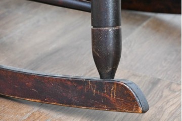 和製ヴィンテージ　希少モデル!!　松本民芸家具　51B型　美しい曲線が魅力のロッキングチェア　定価約18万1千円相当(R-085228)