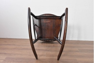 和製ヴィンテージ　希少モデル!!　松本民芸家具　51B型　美しい曲線が魅力のロッキングチェア　定価約18万1千円相当(R-085228)