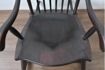 和製ヴィンテージ　希少モデル!!　松本民芸家具　51B型　美しい曲線が魅力のロッキングチェア　定価約18万1千円相当(R-085228)