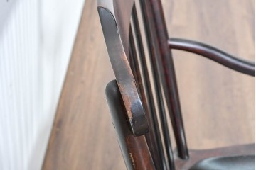 和製ヴィンテージ　希少モデル!!　松本民芸家具　51B型　美しい曲線が魅力のロッキングチェア　定価約18万1千円相当(R-085228)