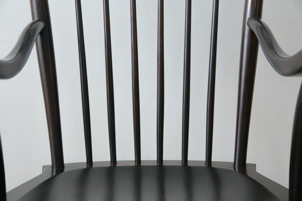 和製ヴィンテージ　希少モデル!!　松本民芸家具　51B型　美しい曲線が魅力のロッキングチェア　定価約18万1千円相当　(R-085228)