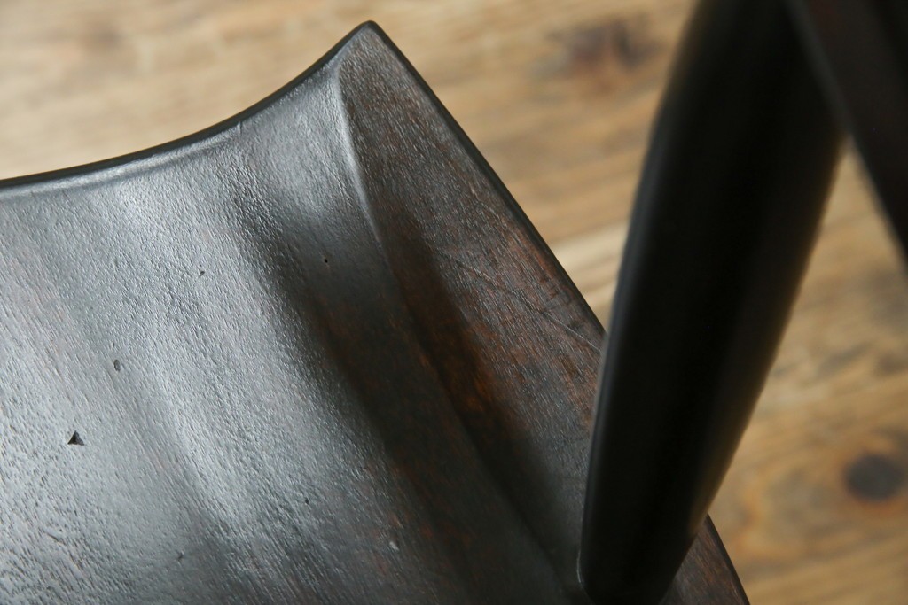 和製ヴィンテージ　希少モデル!!　松本民芸家具　51B型　美しい曲線が魅力のロッキングチェア　定価約18万1千円相当　(R-085228)