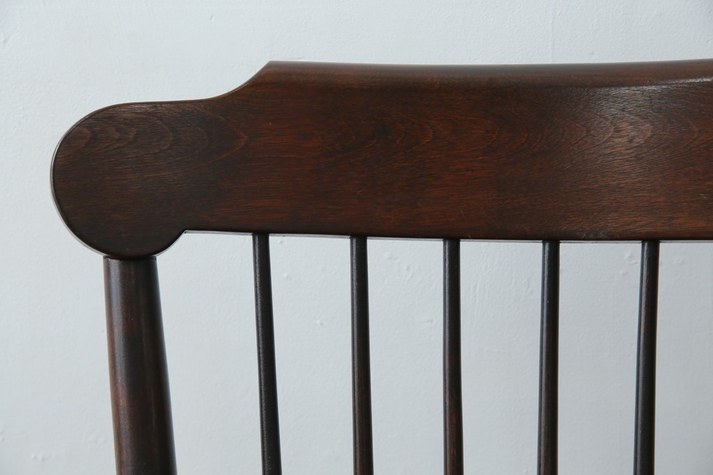 和製ヴィンテージ　希少モデル!!　松本民芸家具　51B型　美しい曲線が魅力のロッキングチェア　定価約18万1千円相当　(R-085228)