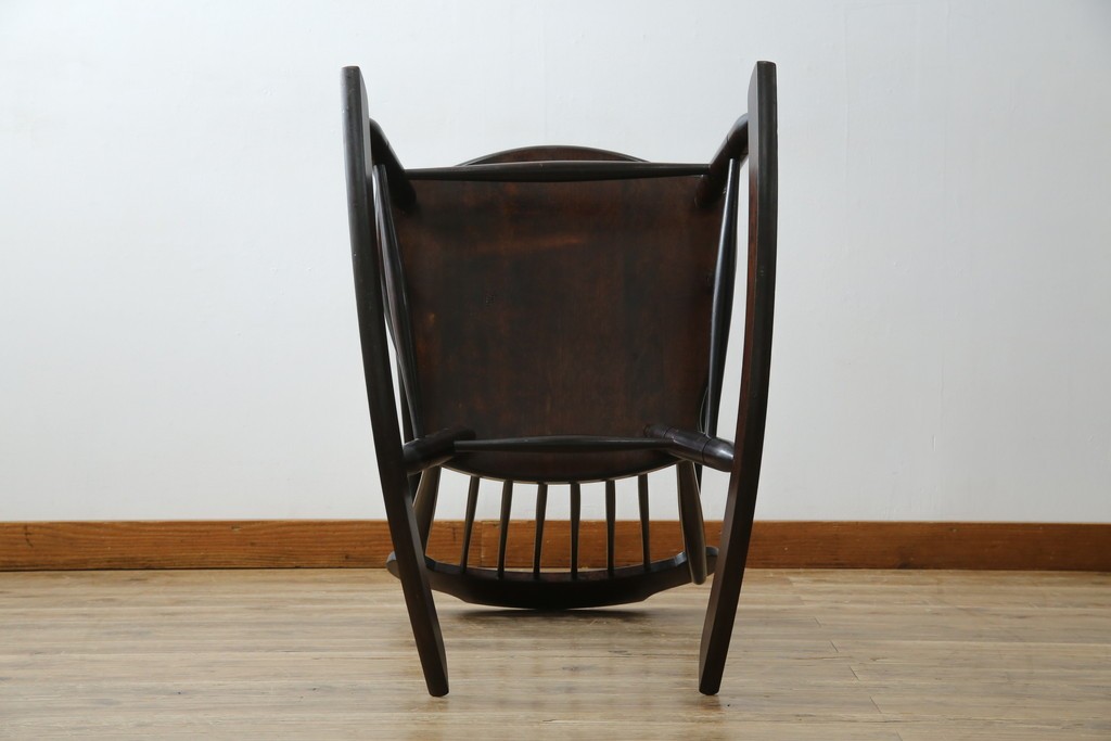 和製ヴィンテージ　希少モデル!!　松本民芸家具　51B型　美しい曲線が魅力のロッキングチェア　定価約18万1千円相当　(R-085228)