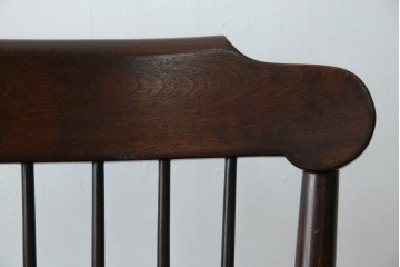 和製ヴィンテージ　希少モデル!!　松本民芸家具　51B型　美しい曲線が魅力のロッキングチェア　定価約18万1千円相当　(R-085228)