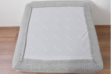 中古　美品　2024年10月購入　エスティック フォルマックス(formax)　サンフェレ(SANFELE)　SFE-35N-BK　便利なトレー付きの3P片肘ソファ(左)とオットマンのセット　定価(セット合計)約51万円　(R-085229)