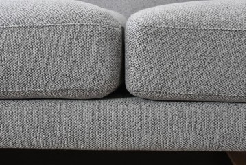 中古　美品　2024年10月購入　エスティック フォルマックス(formax)　サンフェレ(SANFELE)　SFE-35N-BK　便利なトレー付きの3P片肘ソファ(左)とオットマンのセット　定価(セット合計)約51万円　(R-085229)