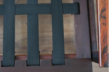 デンマークヴィンテージ　イルム・ヴィッケルソ(ILLUM WIKKELSO)　希少なローズウッド材を使用した本革シートの2人掛けソファ　(R-085230)