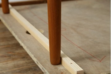 デンマークヴィンテージ　希少!!　アルネ・ヴォッダー(Arne Vodder)デザイン　洗練されたミッドセンチュリースタイルの拡張天板付きパートナーデスク　(R-085237)