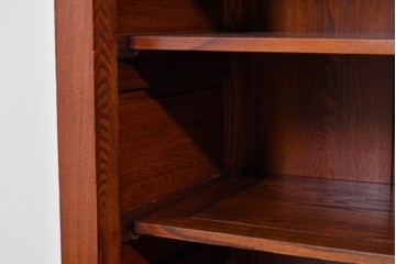 中古　超美品　引戸の木目が美しい水屋箪笥サイドボード　定価約36万円相当　(R-085240)