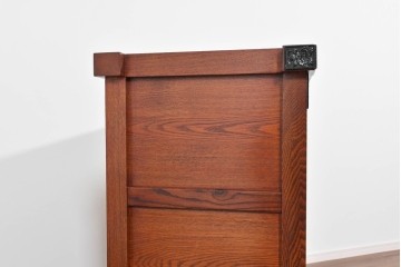 中古　超美品　引戸の木目が美しい水屋箪笥サイドボード　定価約36万円相当　(R-085240)