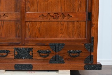 中古　超美品　和の空間に溶け込む上品な佇まいの水屋箪笥サイドボード　(R-085241)