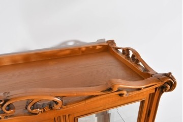 中古　美品　CLイタリア(CLItalia)社　繊細な装飾と優雅な象嵌が美しいキャビネット　定価推定約250万円以上　(R-085242)