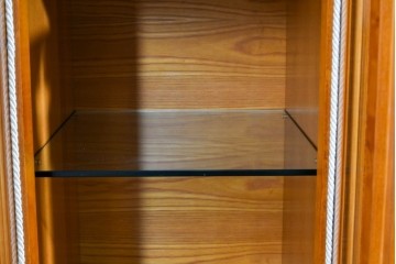 中古　美品　CLイタリア(CLItalia)社　繊細な装飾と優雅な象嵌が美しいキャビネット　定価推定約250万円以上　(R-085242)