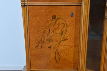 中古　美品　CLイタリア(CLItalia)社　繊細な装飾と優雅な象嵌が美しいキャビネット　定価推定約250万円以上　(R-085242)