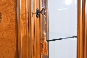 中古　美品　CLイタリア(CLItalia)社　繊細な装飾と優雅な象嵌が美しいキャビネット　定価推定約250万円以上　(R-085242)