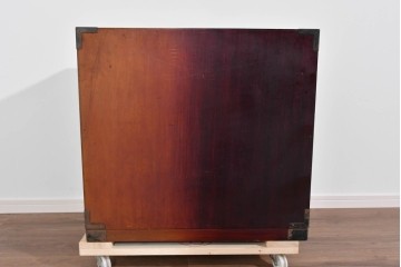 和製ヴィンテージ　希少‼　名工　八重樫繁作　上質な雰囲気を醸し出す手打ち金具付きの仙台小箪笥　(R-085243)