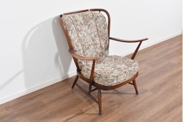 イギリスヴィンテージ　ERCOL(アーコール)　ゆったりと楽しむおうち時間におすすめの1人掛けソファ　(R-085248)