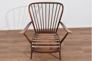 イギリスヴィンテージ　ERCOL(アーコール)　ゆったりと楽しむおうち時間におすすめの1人掛けソファ　(R-085248)