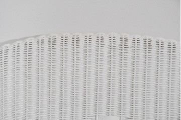 中古　美品　アンティーク家具ショップHandleオリジナル　Lusty's Japan LTD.　LLOYD LOOM(ロイドルーム)　Dessert(デザート)　背もたれの編み模様がアクセントのアームチェア　定価約13万3千円相当　(R-085249)