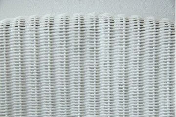 中古　美品　アンティーク家具ショップHandleオリジナル　Lusty's Japan LTD.　LLOYD LOOM(ロイドルーム)　Dessert(デザート)　背もたれの編み模様がアクセントのアームチェア　定価約13万3千円　(R-085249)