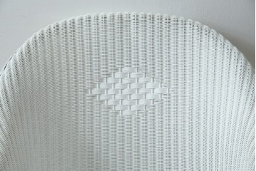 中古　美品　アンティーク家具ショップHandleオリジナル　Lusty's Japan LTD.　LLOYD LOOM(ロイドルーム)　Dessert(デザート)　背もたれの編み模様がアクセントのアームチェア　定価約13万3千円　(R-085249)