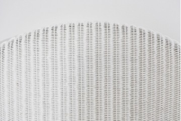 中古　美品　アンティーク家具ショップHandleオリジナル　Lusty's Japan LTD.　LLOYD LOOM(ロイドルーム)　Dinner(ディナー)　優しい白色の編み込みが魅力のアームチェア　定価約13万円相当　(R-085250)