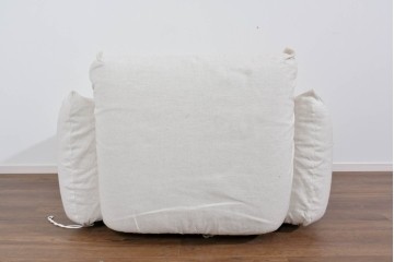 中古　arflex(アルフレックス)　MARENCO(マレンコ)　ふっくらとしたフォルムで座り心地も抜群な麻カバーの1人掛けソファ　(R-085253)