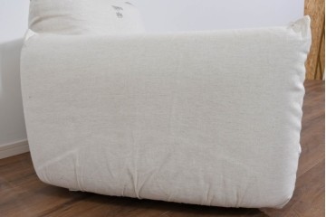 中古　arflex(アルフレックス)　MARENCO(マレンコ)　ふっくらとしたフォルムで座り心地も抜群な麻カバーの1人掛けソファ　(R-085253)