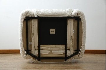 中古　arflex(アルフレックス)　MARENCO(マレンコ)　ふっくらとしたフォルムで座り心地も抜群な麻カバーの1人掛けソファ　(R-085253)