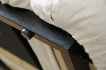 中古　arflex(アルフレックス)　MARENCO(マレンコ)　ふっくらとしたフォルムで座り心地も抜群な麻カバーの1人掛けソファ　(R-085253)