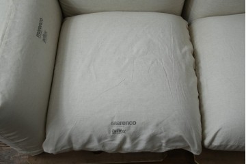 中古　arflex(アルフレックス)　MARENCO(マレンコ)　ふっくらとしたフォルムで座り心地も抜群な麻カバーの3人掛けソファ　定価約80万円　(R-085254)