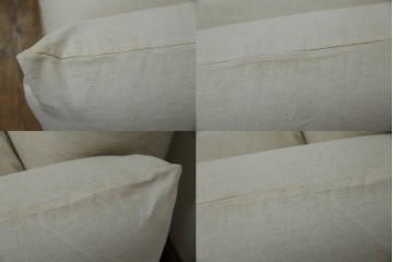 中古　arflex(アルフレックス)　MARENCO(マレンコ)　ふっくらとしたフォルムで座り心地も抜群な麻カバーの3人掛けソファ　定価約80万円　(R-085254)