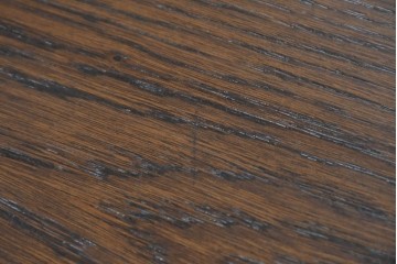 ベルギーヴィンテージ　オーク材　曲線的なフォルムがかわいらしい猫脚の片袖デスク　(R-085255)