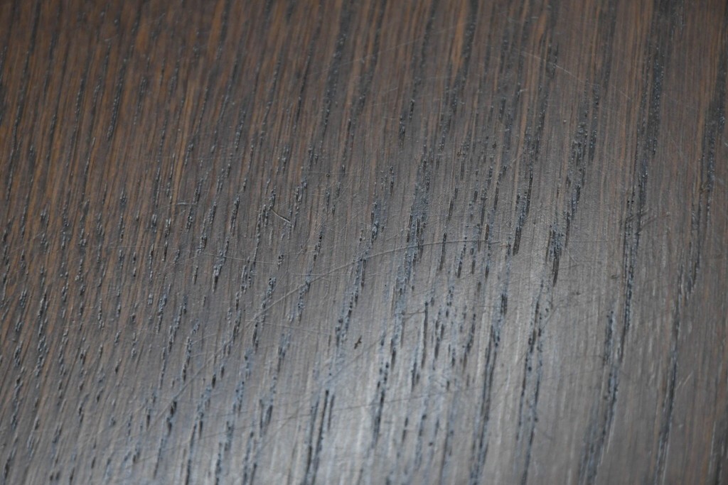 ベルギーヴィンテージ　オーク材　曲線的なフォルムがかわいらしい猫脚の片袖デスク　(R-085255)