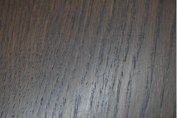 ベルギーヴィンテージ　オーク材　曲線的なフォルムがかわいらしい猫脚の片袖デスク　(R-085255)