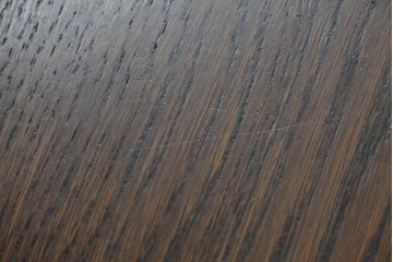 ベルギーヴィンテージ　オーク材　曲線的なフォルムがかわいらしい猫脚の片袖デスク　(R-085255)