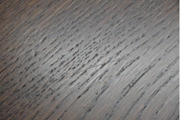 ベルギーヴィンテージ　オーク材　曲線的なフォルムがかわいらしい猫脚の片袖デスク　(R-085255)