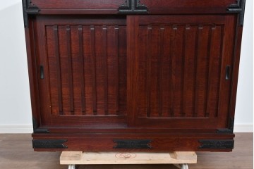 《天板取り付け加工費込み》中古　美品　和の品格感じる佇まいが魅力的な水屋箪笥サイドボード　(R-085262)