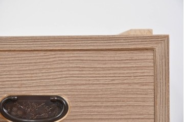 《天板取り付け加工費込み》中古　名店‼ 　桔梗屋箪笥店　伝統工芸師  加藤隆康作　品のある木目が際立つ桐箪笥ローチェスト　(R-085265)